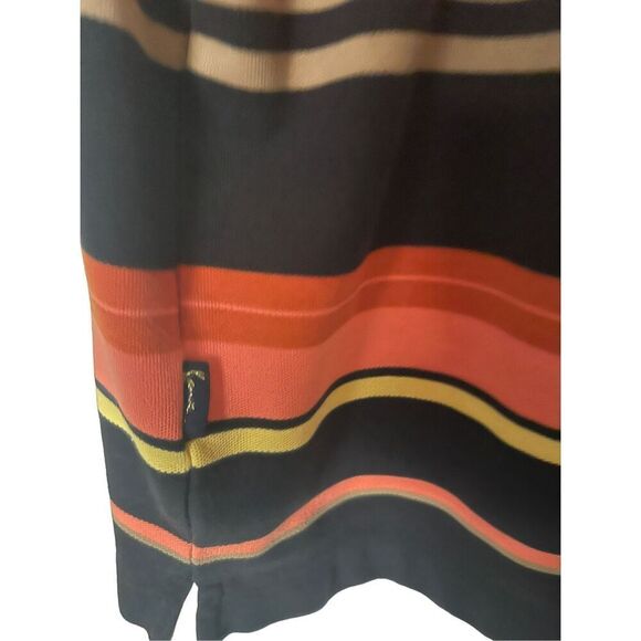 Kani Gold Mens Multi-Color Striped Short-Sleeve Polo Shirt Extra Large - Picture 6 of 12